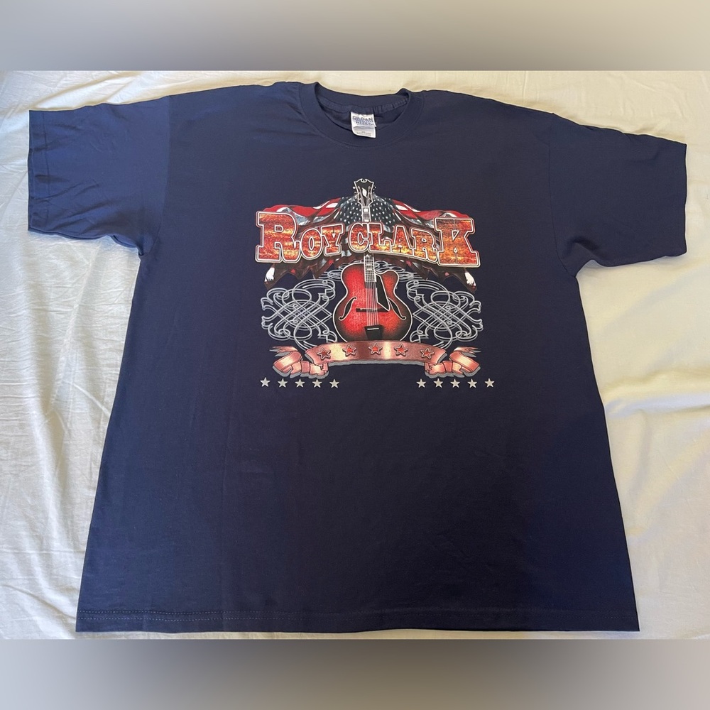 Roy Clark T Shirt Men’s Size‎ 2XL Navy